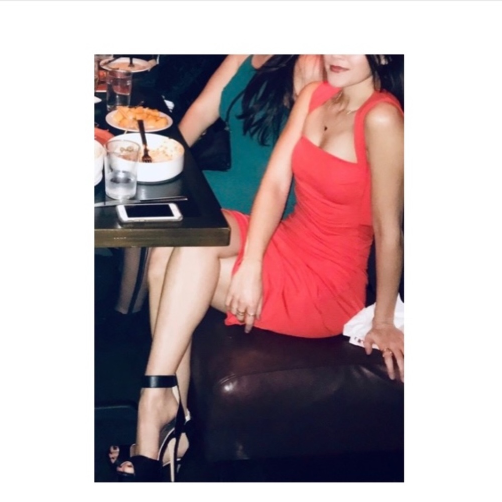 Nicole Miller Classic Rouched Red Dress